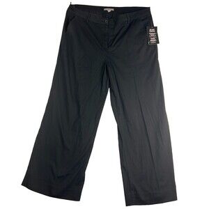 Jessica London Women’s Black Dress Pants Size 16W Straight Leg Cotton Blend NWT